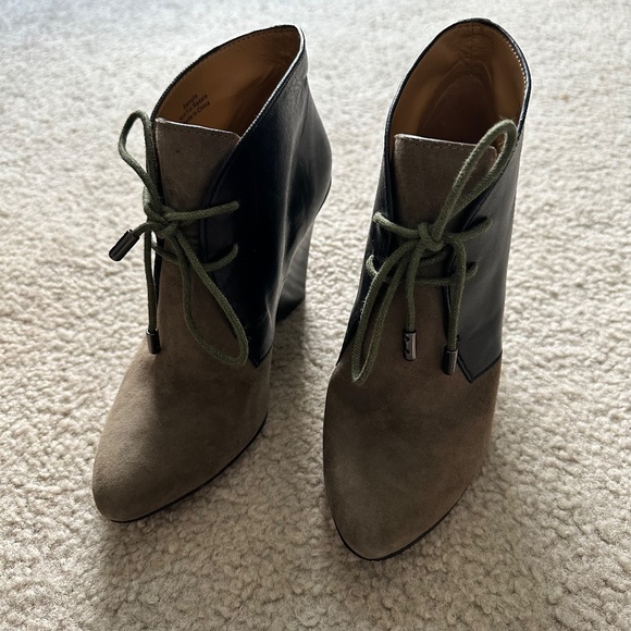 Coach Wedge Laced Ankle Booties - Picture 3 of 7